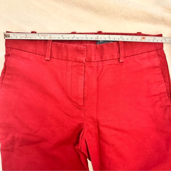 EEUC women’s gap burgundy slim crop pant size 00 - Picture 4 of 4